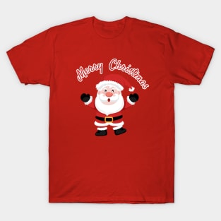 Merry christmas and Cute Santa Claus. T-Shirt